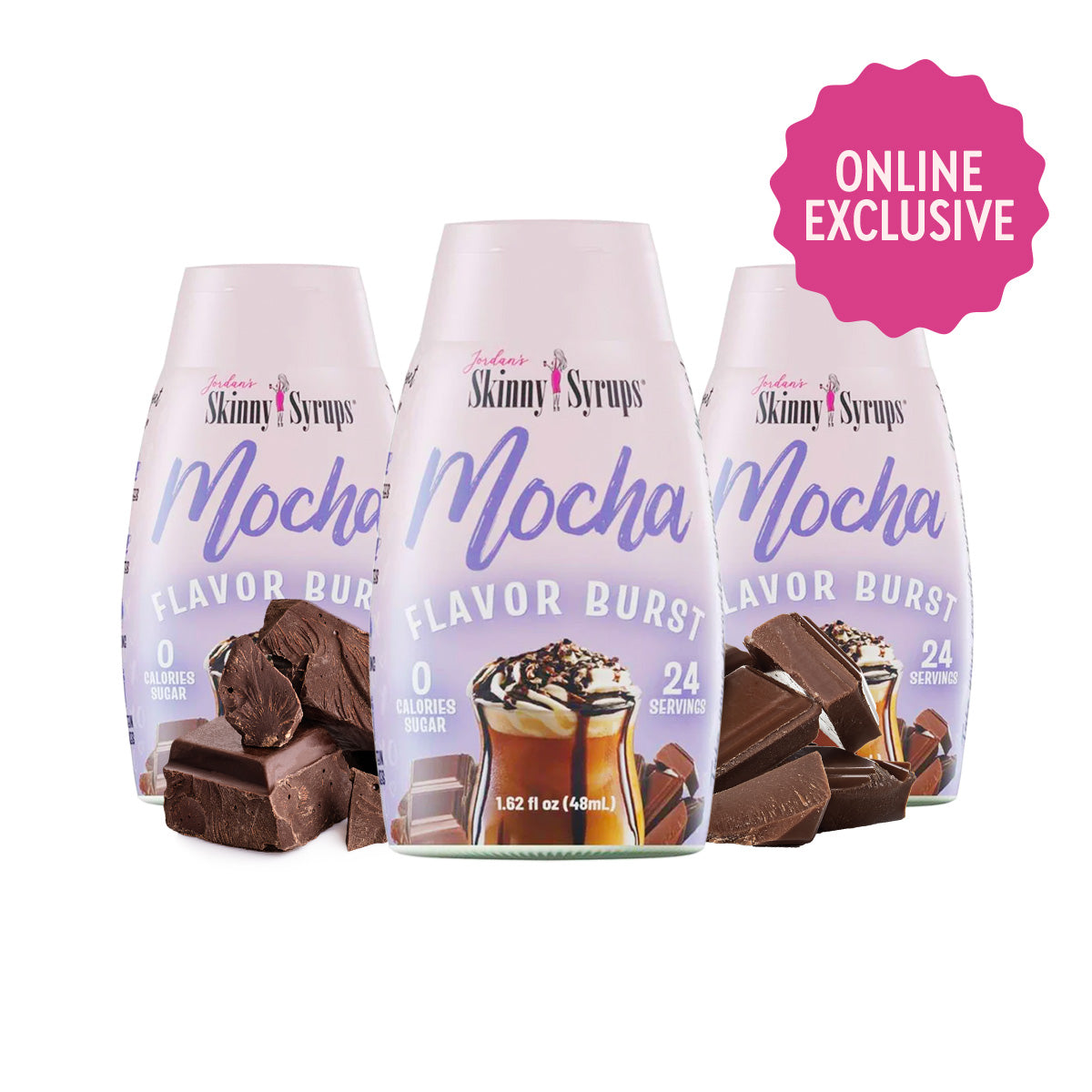 Skinny Syrups Mocha Flavor Burst 3pk - Skinny Mixes
