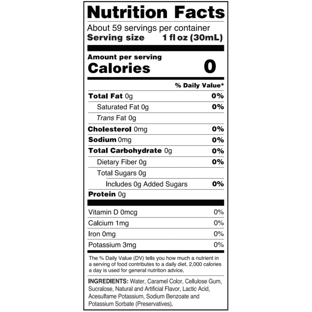 Jumbo Sugar Free Caramel Syrup - Skinny Mixes