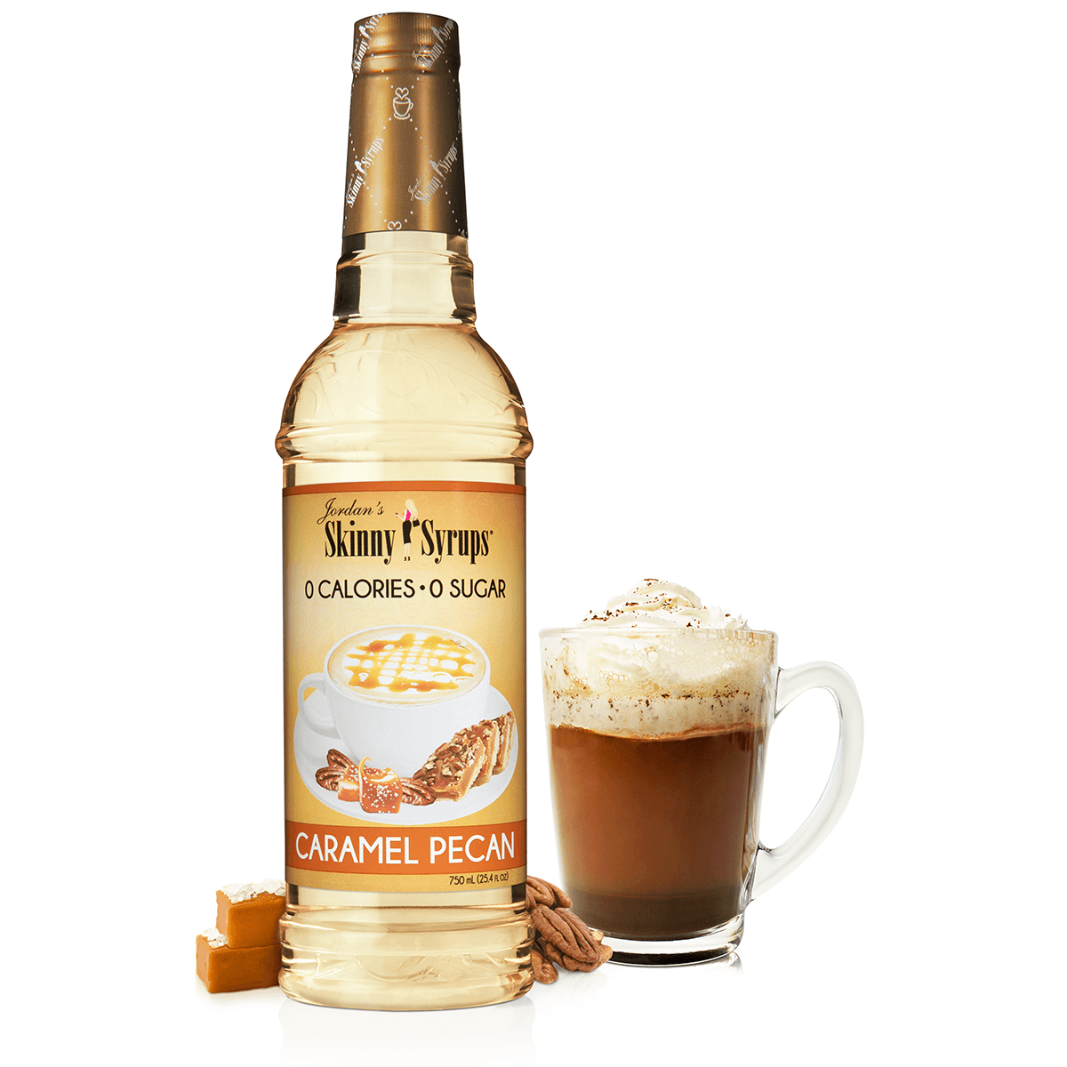 Sugar Free Caramel Pecan Syrup - Skinny Mixes