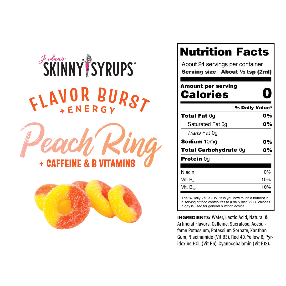 Peach Ring Flavor Burst - Skinny Mixes