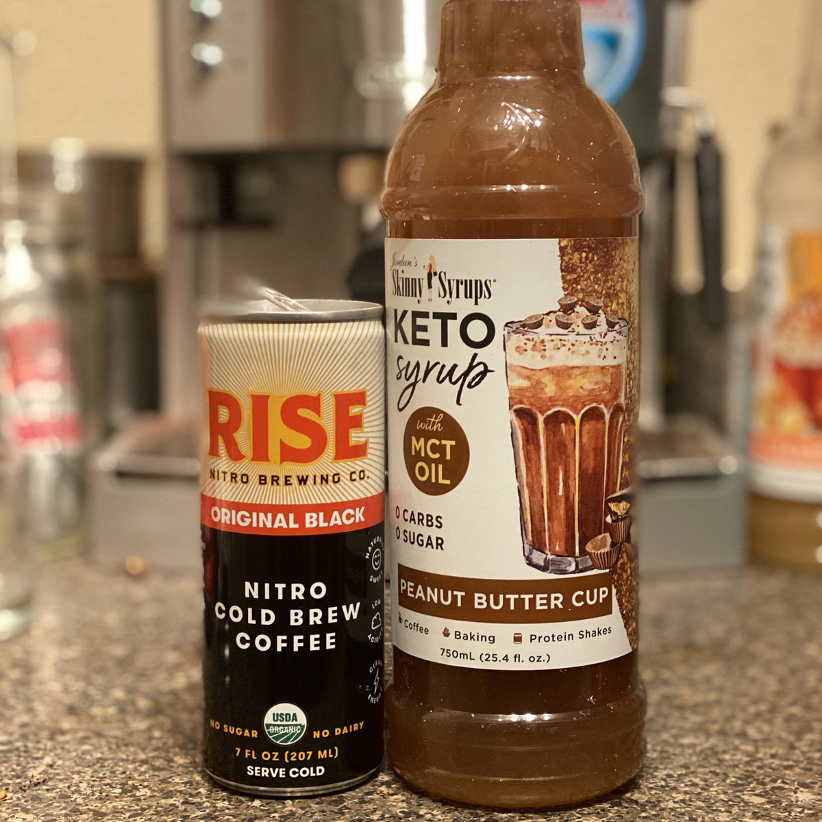 Keto Peanut Butter Cup Syrup with MCT Skinny Mixes