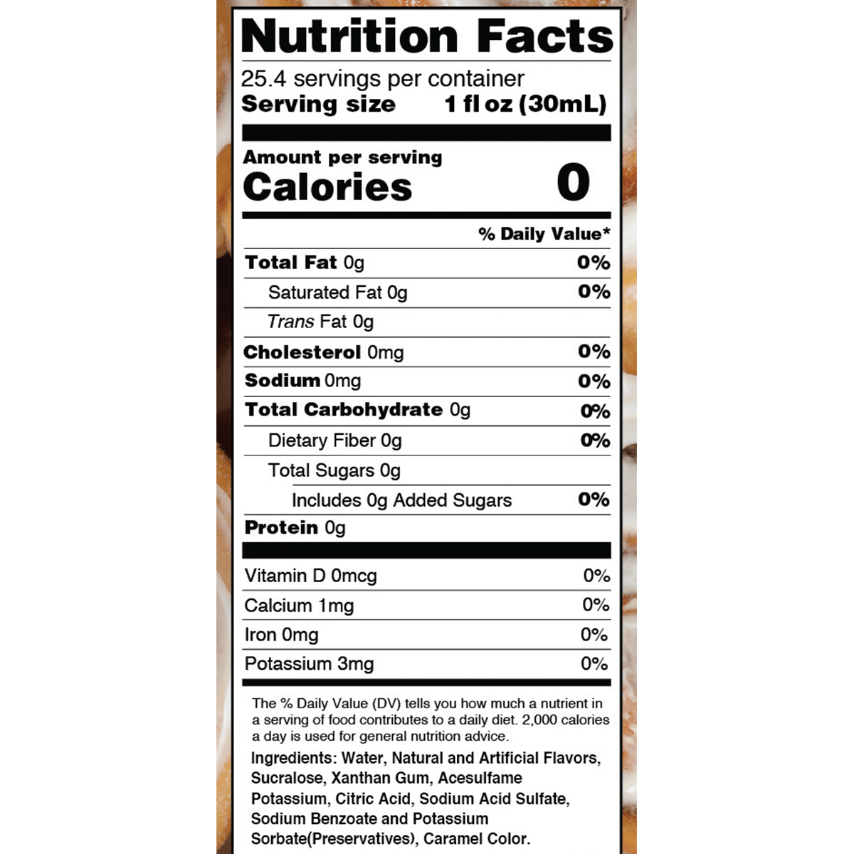 Sugar Free Iced Cinnamon Roll Syrup - Skinny Mixes