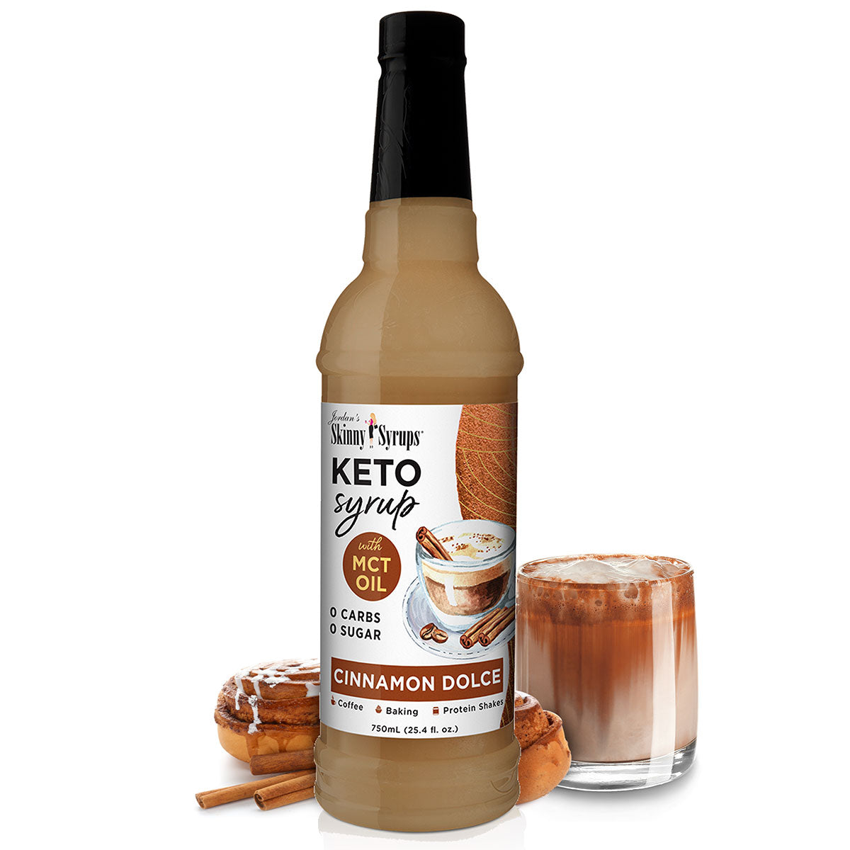 Keto Cinnamon Dolce Syrup with MCT Skinny Mixes