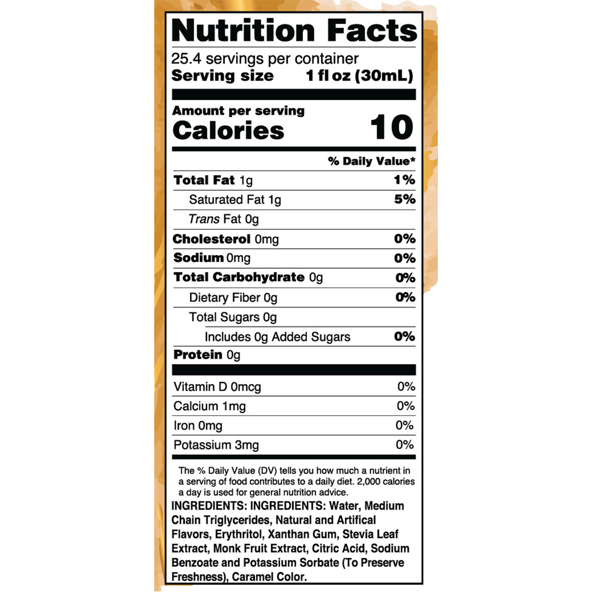 Keto Vanilla Bean Syrup with MCT Skinny Mixes