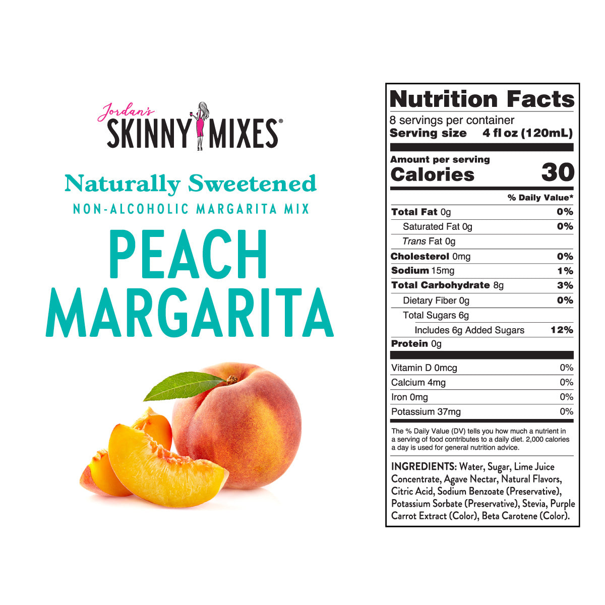 Natural Peach Margarita - Skinny Mixes