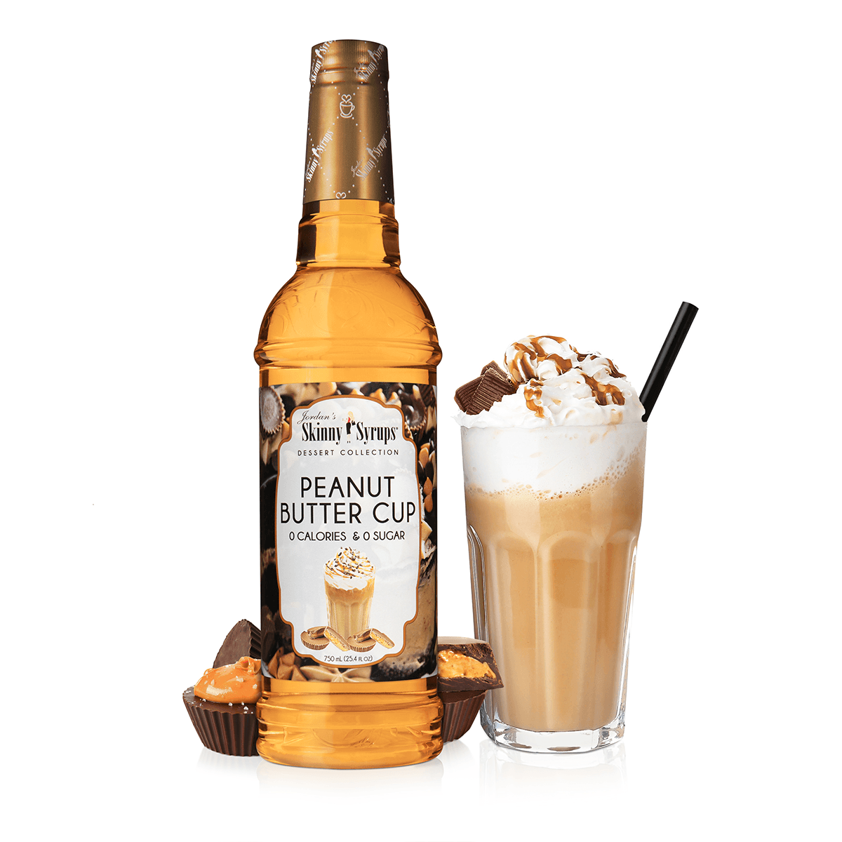 Sugar Free Peanut Butter Cup Syrup - Skinny Mixes
