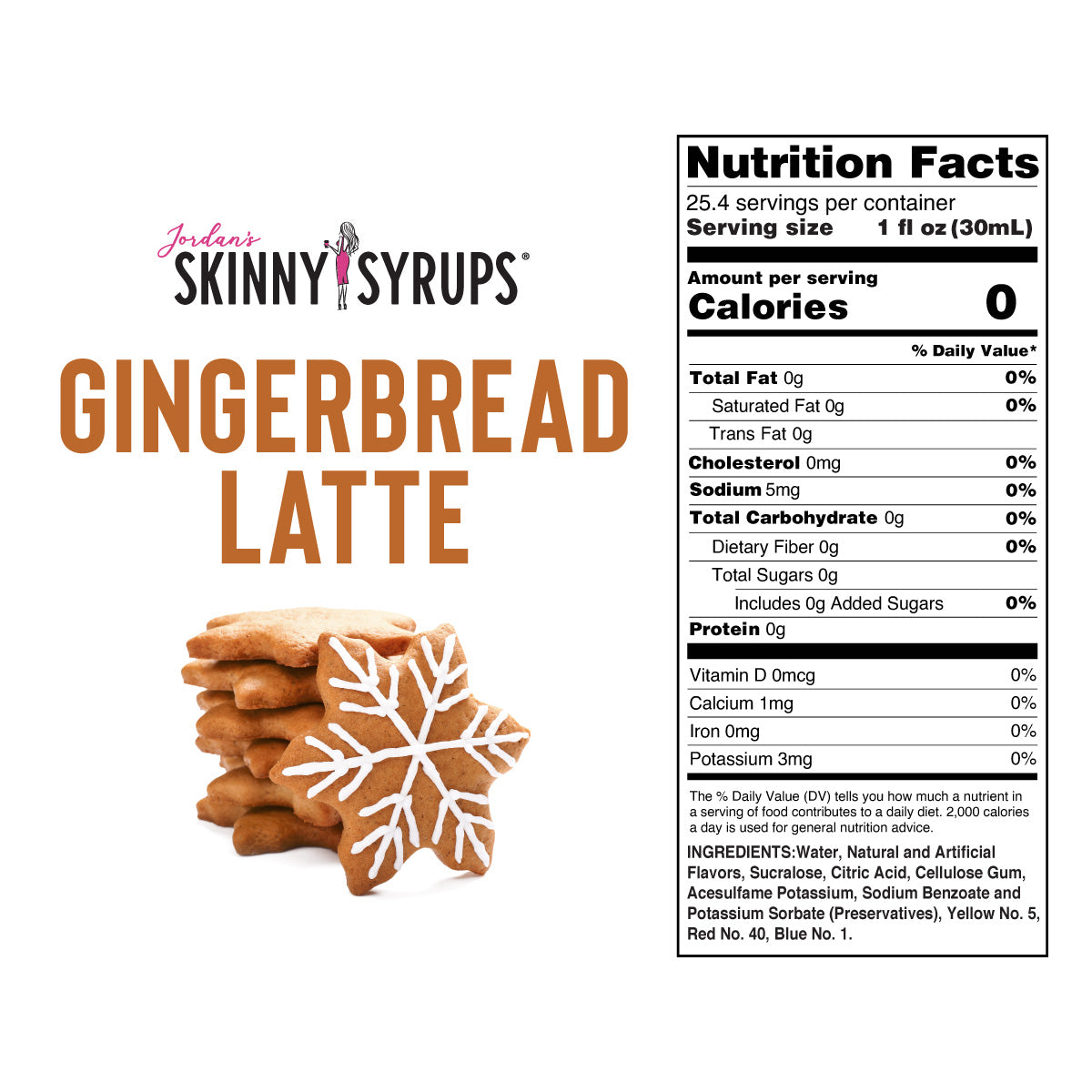 Sugar Free Gingerbread Syrup - Skinny Mixes