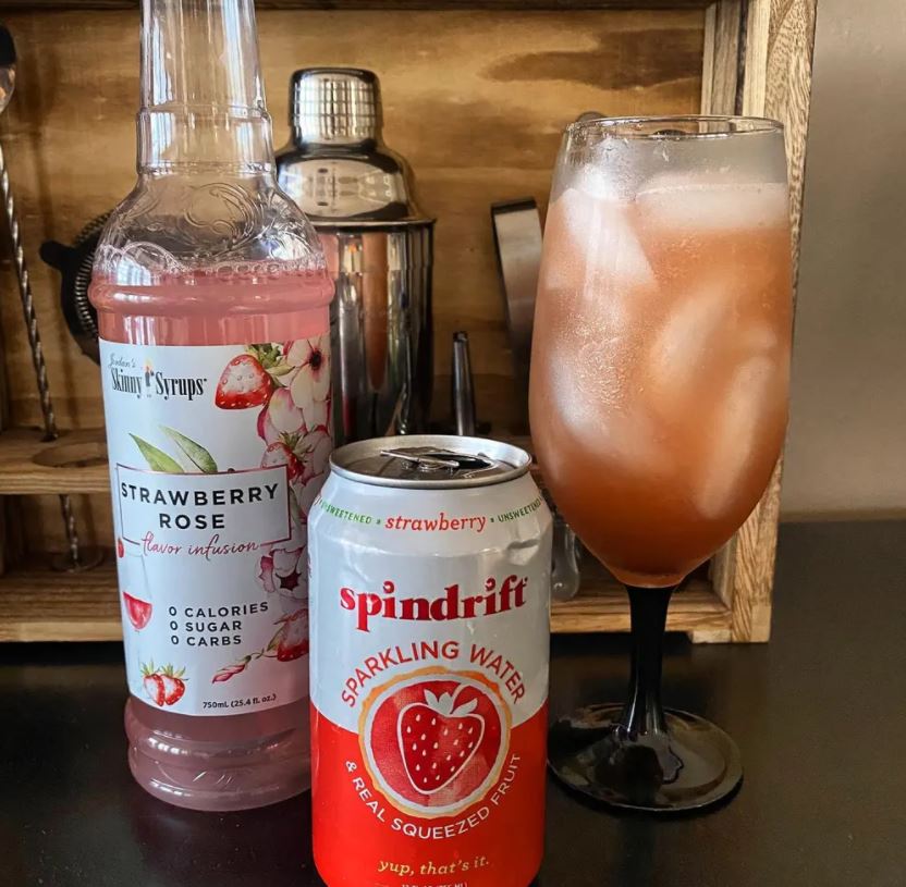 Sugar Free Strawberry Rose Syrup - Skinny Mixes